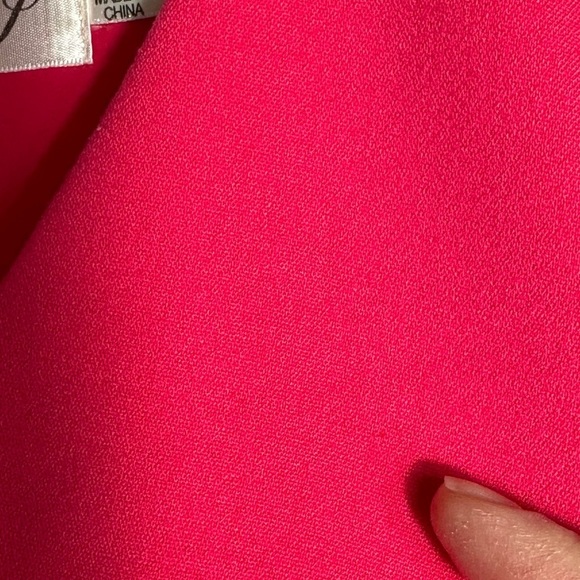 Eliza J V-Neck Sheath Pencil Dress, Size 6, Hot Pink - Picture 11 of 11